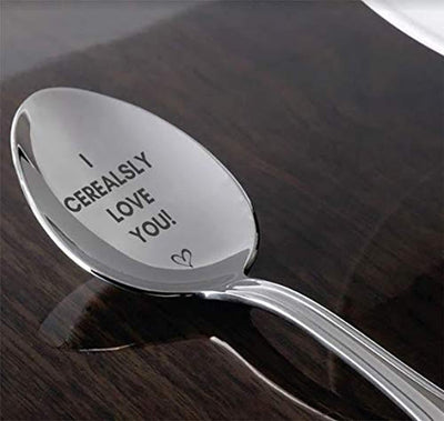 Cereal Lovers Gift for Birthday/Christmas/Thanksgiving-I Cerealsly Love You Spoon - BOSTON CREATIVE COMPANY