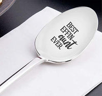 Best Auntie Ever Special Spoon Gifts for Aunt Mother's Day/Birthday Gift Ideas - BOSTON CREATIVE COMPANY