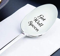 Get Well Engraved Spoon  For Patients - BOSTON CREATIVE COMPANY