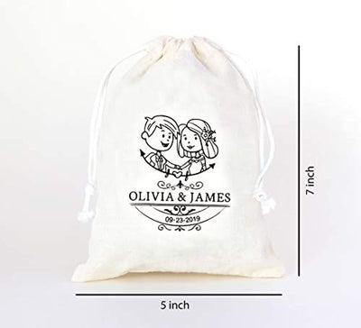 Custom Bachelorette Party Favor Bags Guest Wedding Favor Bag Bachelorette Bridal Party Gift Bags Cotton Muslin Drawstring Eco Friendly Favor Bag –Set of 30 Bags - BOSTON CREATIVE COMPANY