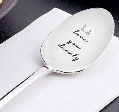 Love You Engraved Spoon Gift For Girlfriend - BOSTON CREATIVE COMPANY