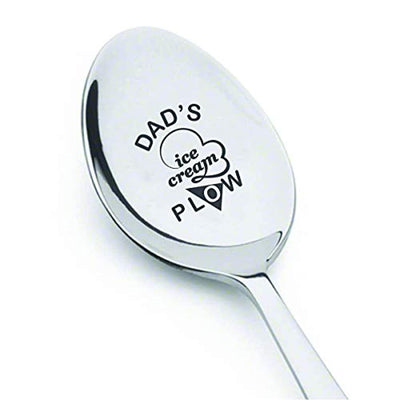 Dad's Ice cream Spoon | Funny Personalized Engraved Spoon Dad's Ice Cream Plow - BOSTON CREATIVE COMPANY