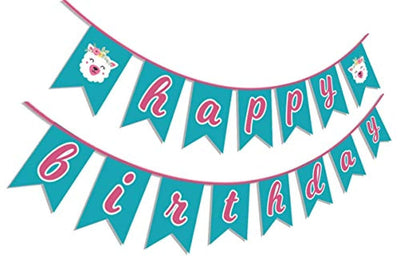 Ideas from Boston-Happy birthday Banner,Llama Party decorations Banner, Wall Banner Cutouts blue pink, Llama Party Happy Birthday Banner, Llama Themed Party Supplies - BOSTON CREATIVE COMPANY