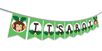 Ideas from Boston- Safari baby shower banner, Baby Shower Boy Party Decoration, Safari Theme Monkey Animal, Safari Zoo Animal Baby Shower decoration, Banner i'ts a boy jungle baby shower Party supplie - BOSTON CREATIVE COMPANY