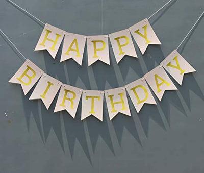 Ideas from Boston-Happy birthday Banner, Party decorations, Wall Banner Cutouts, Happy Birthday yellow Sign Banner for, Colorful HBD decoration - BOSTON CREATIVE COMPANY