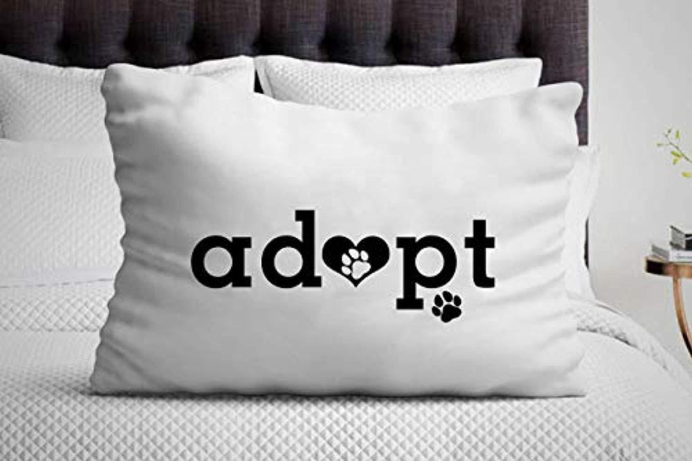 Adopt Pillow Cover| Special Gift | Pet Adoption gifts | Cute gifts - BOSTON CREATIVE COMPANY