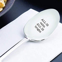 Engraved Spoon-Coffee Lover or Tea Lover-Holiday Gift Ideas-Best Selling Silverware Items Under 20 - BOSTON CREATIVE COMPANY