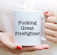 Fucking Great Firefighter Coffee Mug, Best Firefighter Him Her Coffee Cup 2020 - BOSTON CREATIVE COMPANY