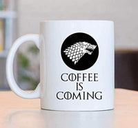 Ideas from Boston- Game of thrones winter is coming mugs, Ceramic coffee Mugs COFFEE IS COMING, GOT Gifts, Game of throne party decoration, Best Coffee Mugs. - BOSTON CREATIVE COMPANY