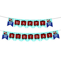 Railroad birthday party supplies | Happy birthday banner | Vintage train birthday party supplies |Crossing steam train birthday party bunting banner | Chugga choo | Two two train 2nd birthday banner - BOSTON CREATIVE COMPANY
