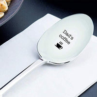 Coffee Lover Engraved Spoon Gift For Dad - BOSTON CREATIVE COMPANY