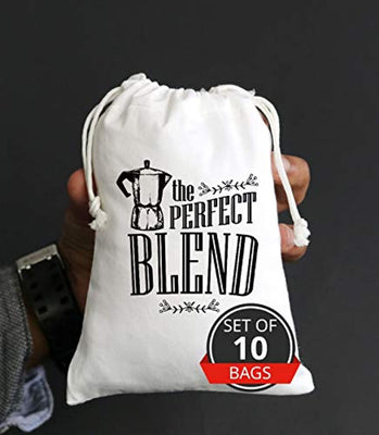 Coffee Theme Favor Bags for Bridal Shower - BOSTON CREATIVE COMPANY