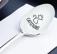 Cat Lover Engraved Spoon Gift for Teenager - BOSTON CREATIVE COMPANY
