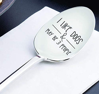 Funny Quarantine Gag Gifts for Men Women | Stay Home Engraved Spoon Gift - BOSTON CREATIVE COMPANY