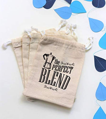 Coffee Theme Favor Bags for Bridal Shower - BOSTON CREATIVE COMPANY