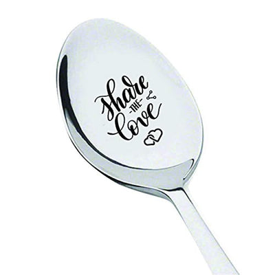 Share The Love Engraved Spoon Gift For Men, Women - BOSTON CREATIVE COMPANY