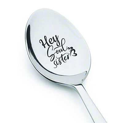 Sisters Gifts | Long Distance Engraved Spoon Gifts | Coffee/Tea Lover Sister in Law Gift - BOSTON CREATIVE COMPANY