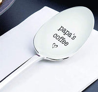 Dessert Spoon-Engraved Unique Father's Day Gift from Son or Daughter - BOSTON CREATIVE COMPANY