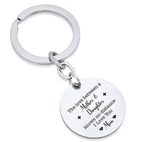 The Love Between a Mother and Daughter is Forever Keychain-Gifts for Mom Mother's Day Birthday - BOSTON CREATIVE COMPANY