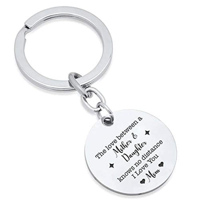 The Love Between a Mother and Daughter is Forever Keychain-Gifts for Mom Mother's Day Birthday - BOSTON CREATIVE COMPANY