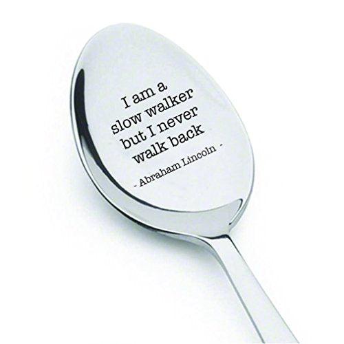 Inspirational quotes - Abraham Lincoln spoon - US President day gifts - Lincoln Memorabilia - Gettysburg Address - teacher gifts - gifts for mom - dad gifts - best friends gifts - quote - BOSTON CREATIVE COMPANY