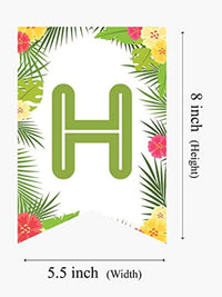 Ideas from Boston- Hawaiian Tropical Themed Party Supplies, Happy Birthday Banner Hawaii Summer Beach Garland Party Supplies, Hawaiian Happy Birthday Banner Party Decor - BOSTON CREATIVE COMPANY