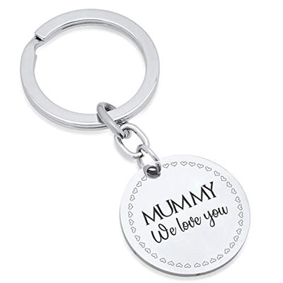 We Love You Mom Keychain Birthday Best Gifts for Mom - BOSTON CREATIVE COMPANY