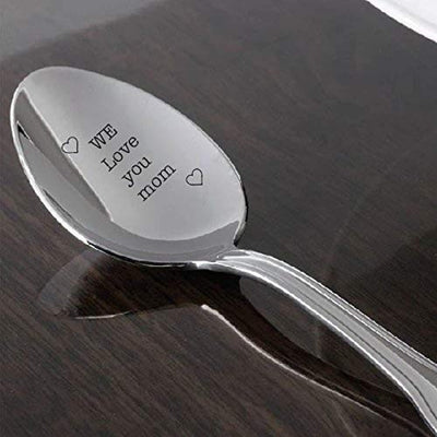 We Love You Mom Engraved spoon Gift For Mom - BOSTON CREATIVE COMPANY