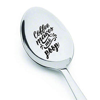 Funny Coffee Lovers Spoon - Coffee Makes Me Poop Gift For Dad/ Mom/ Best Friend - BOSTON CREATIVE COMPANY