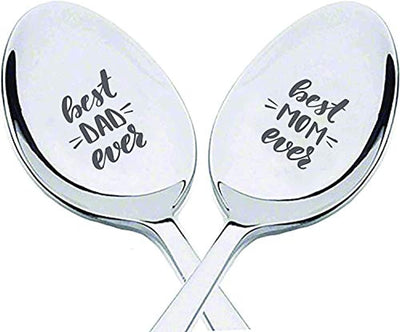 Best Dad Ever | Best Mom Ever Spoon Gift for Father Mother - BOSTON CREATIVE COMPANY