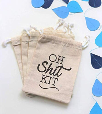 Bachelorette Party | Oh Shit Kit Customized Favor Bag - BOSTON CREATIVE COMPANY