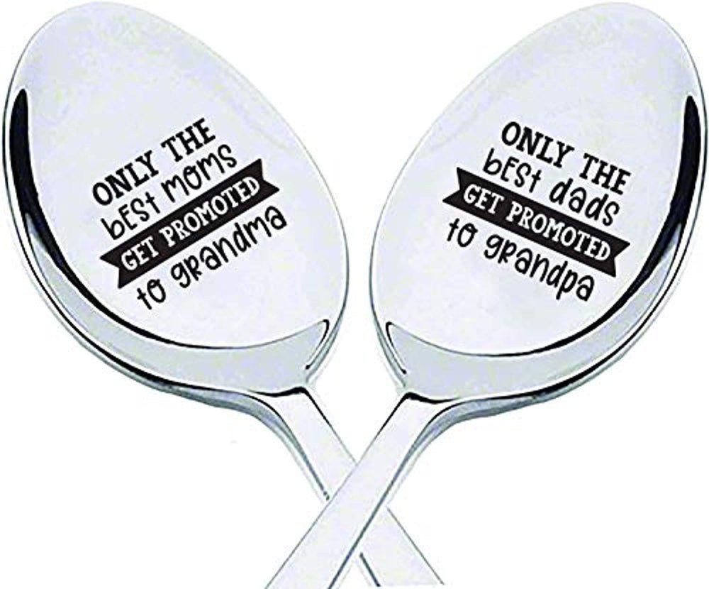 Pregnancy Announcement Spoon for Grandparents-Coffee/Tea Spoon Gift - BOSTON CREATIVE COMPANY