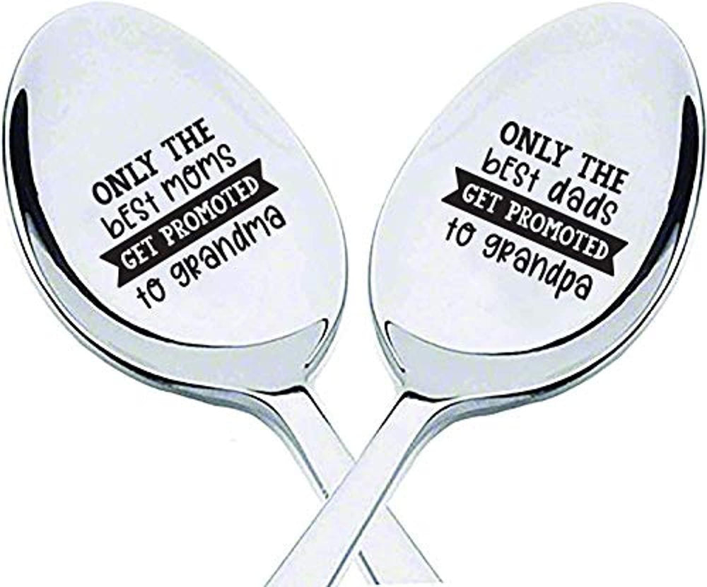 Pregnancy Reveal Spoon  Gifts for Mom Dad-Thanksgiving Anniversary/Birthday Gift Ideas - BOSTON CREATIVE COMPANY