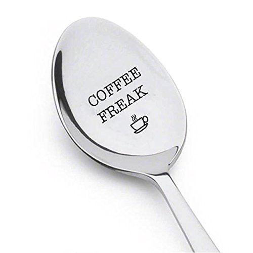 Coffee Freak spoon - Coffee Lover Gift - gifts for mom - dad gifts - Coffee station decor - BOSTON CREATIVE COMPANY