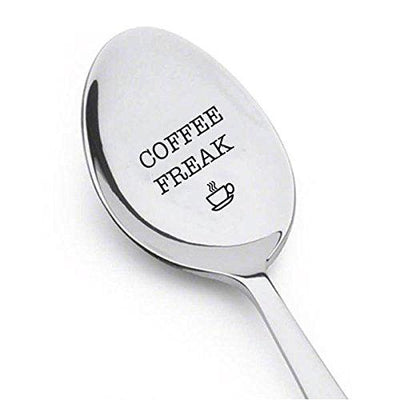 Coffee Freak spoon - Coffee Lover Gift - gifts for mom - dad gifts - Coffee station decor - BOSTON CREATIVE COMPANY