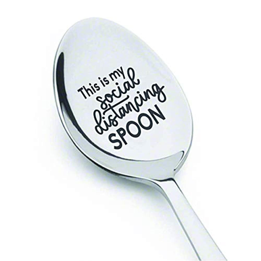 Funny Social Distancing Spoon Gift For Family, Friends, lover - BOSTON CREATIVE COMPANY