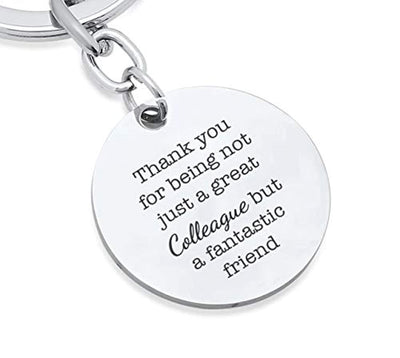 Engraved Keychain Jewelry for Women and Men-Stainless Steel Appreciation Gift - BOSTON CREATIVE COMPANY
