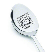 Gifts for mothers day from son | Mom gift for Birthday/Christmas/Thanksgiving | Best gift for mom from daughter | Long distance personalized Ain't no hood is like motherhood engraved spoon gift - BOSTON CREATIVE COMPANY
