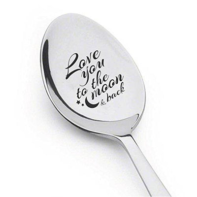I Love to the Moon and Back Spoon- Best Selling Item - Gift for Him - Gift for Her - BOSTON CREATIVE COMPANY