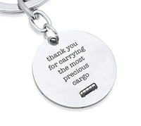 Bus Driver Appreciation Gifts School Bus Cargo Thank You Stainless Steel Keychains for Men Women and Driver - BOSTON CREATIVE COMPANY