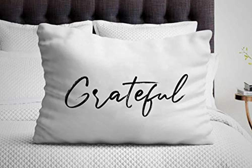 Grateful Pillow Cover Gift for Husband - BOSTON CREATIVE COMPANY
