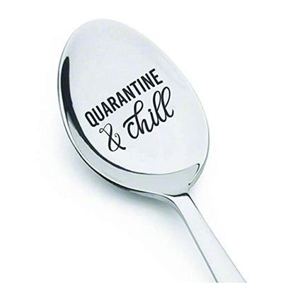 Funny Quarantine Engraved Spoon Gift For Him Her - BOSTON CREATIVE COMPANY