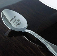 Engraved Spoon-Coffee Lover or Tea Lover-Holiday Gift Ideas-Best Selling Silverware Items Under 20 - BOSTON CREATIVE COMPANY