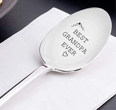 Grandpa Spoon - Stainless Steel - Funny gifts - Best Selling Items - Grandpa gifts - Pregnancy Reveal to Grandparents - spoon#SP_076 - BOSTON CREATIVE COMPANY