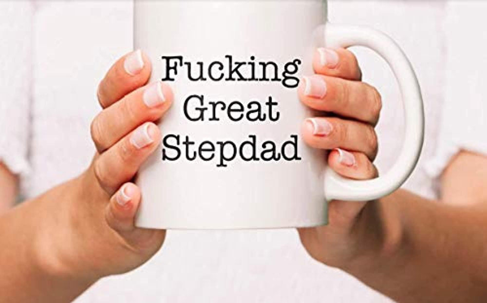 Ideas from Boston- FUCKING GREAT STEPDAD, Best Stepdad, Gift For father, Funny proposals, Mugs for Stepfather, Ceramic coffee mugs, Dad cup. - BOSTON CREATIVE COMPANY