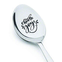 Inspirational holiday gift boy/girl | Unique Christmas gift from grandparents | Engraved young men gift | Son daughter birthday gift | Encouraging teenager gift ideas | Choose joy Spoon - BOSTON CREATIVE COMPANY