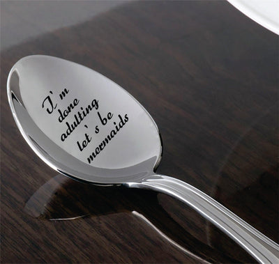 Funny Engraved Spoon Gift For Adults - BOSTON CREATIVE COMPANY