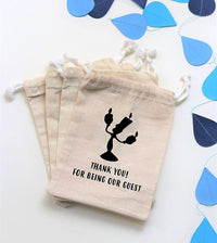 Thank You Tag Drawstring Bag Wedding Favors for Guests - Goodie Bags for Kids Birthday Bridesmaid Graduation Baby Shower - Hotel Bags for Wedding Guests - Spice Bags with Drawstring - Set of 10 - BOSTON CREATIVE COMPANY