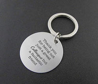 Engraved Keychain Jewelry for Women and Men-Stainless Steel Appreciation Gift - BOSTON CREATIVE COMPANY