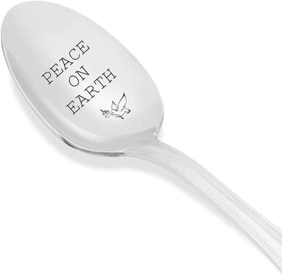 Peace Engraved Spoon - Christmas Holiday Gift - BOSTON CREATIVE COMPANY